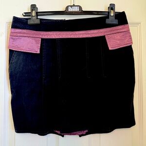 CNC Costume National Black and Pink Skirt
